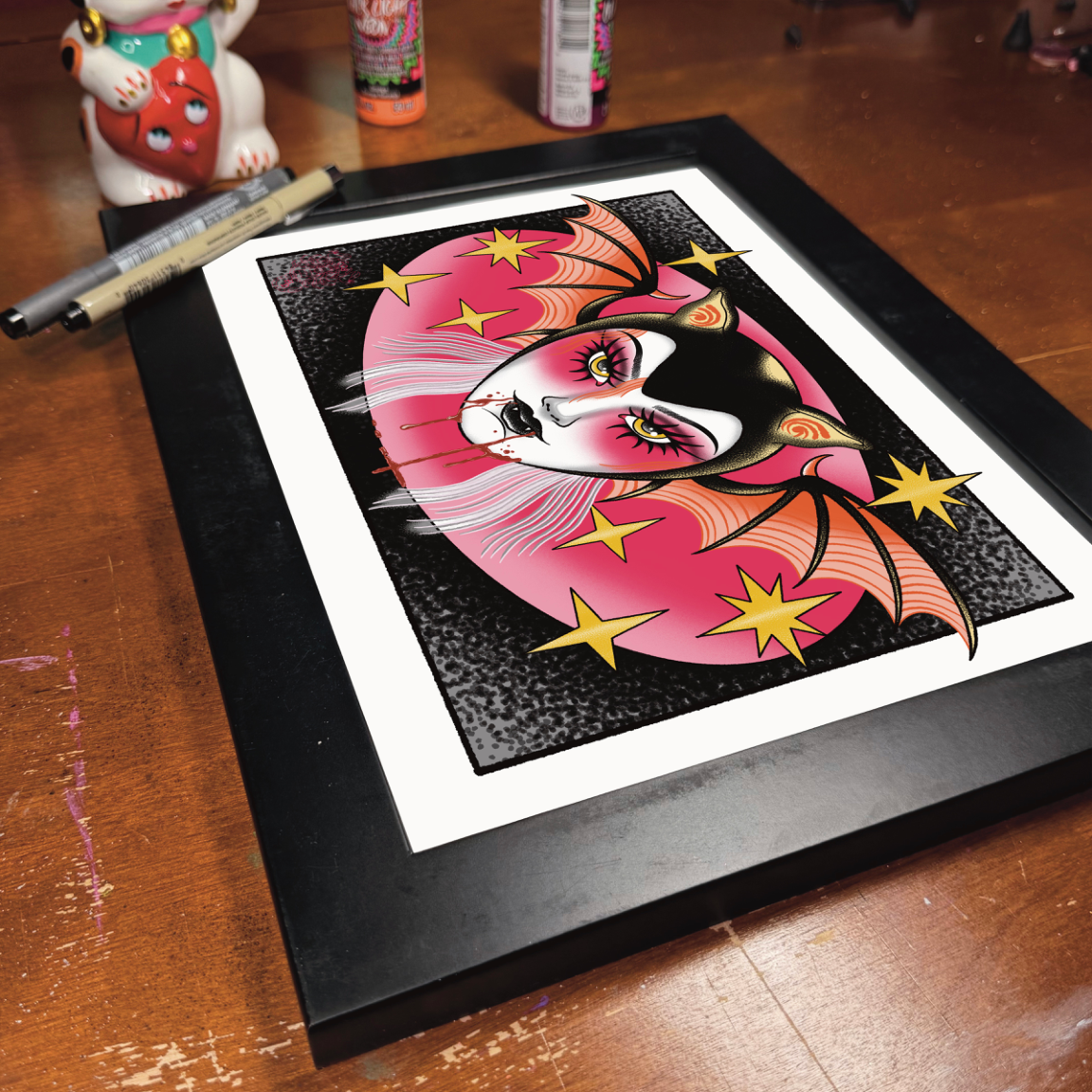 Battie Baddie 9x12 Print