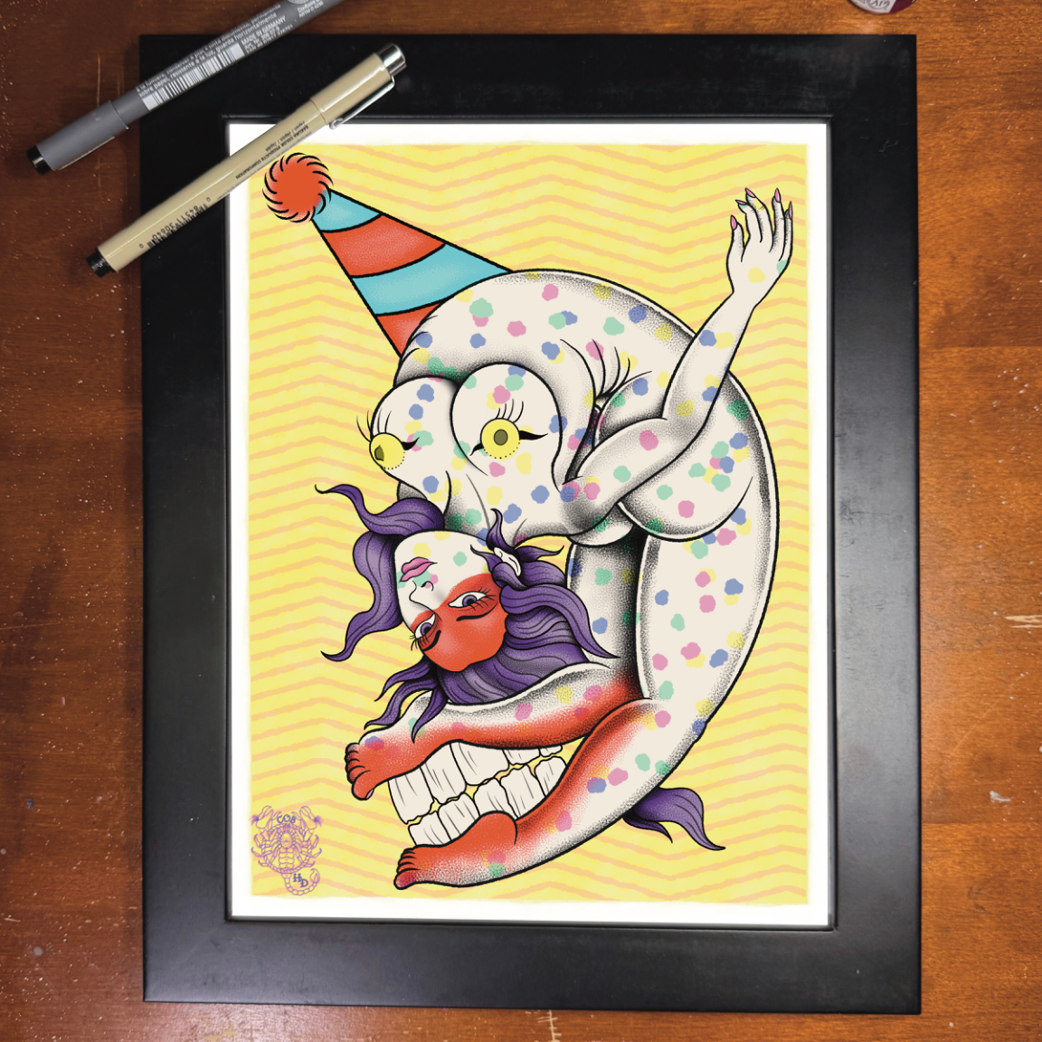 Bent Back 9x12 Print