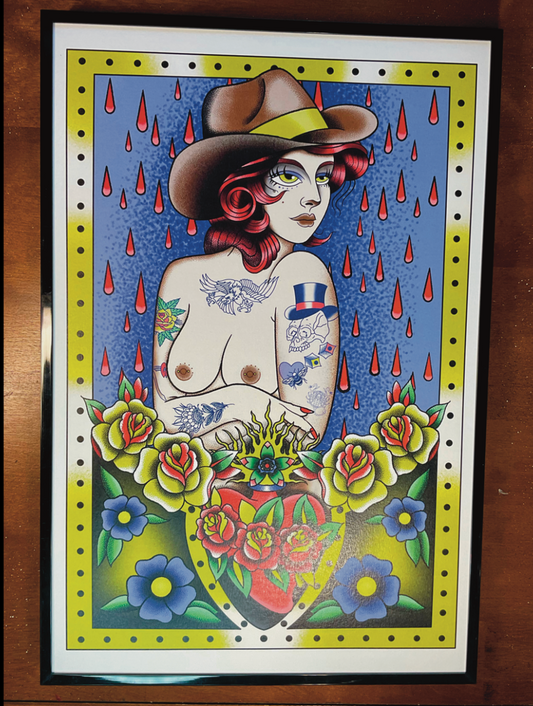 Sexy Cowgirl 18x12 Print