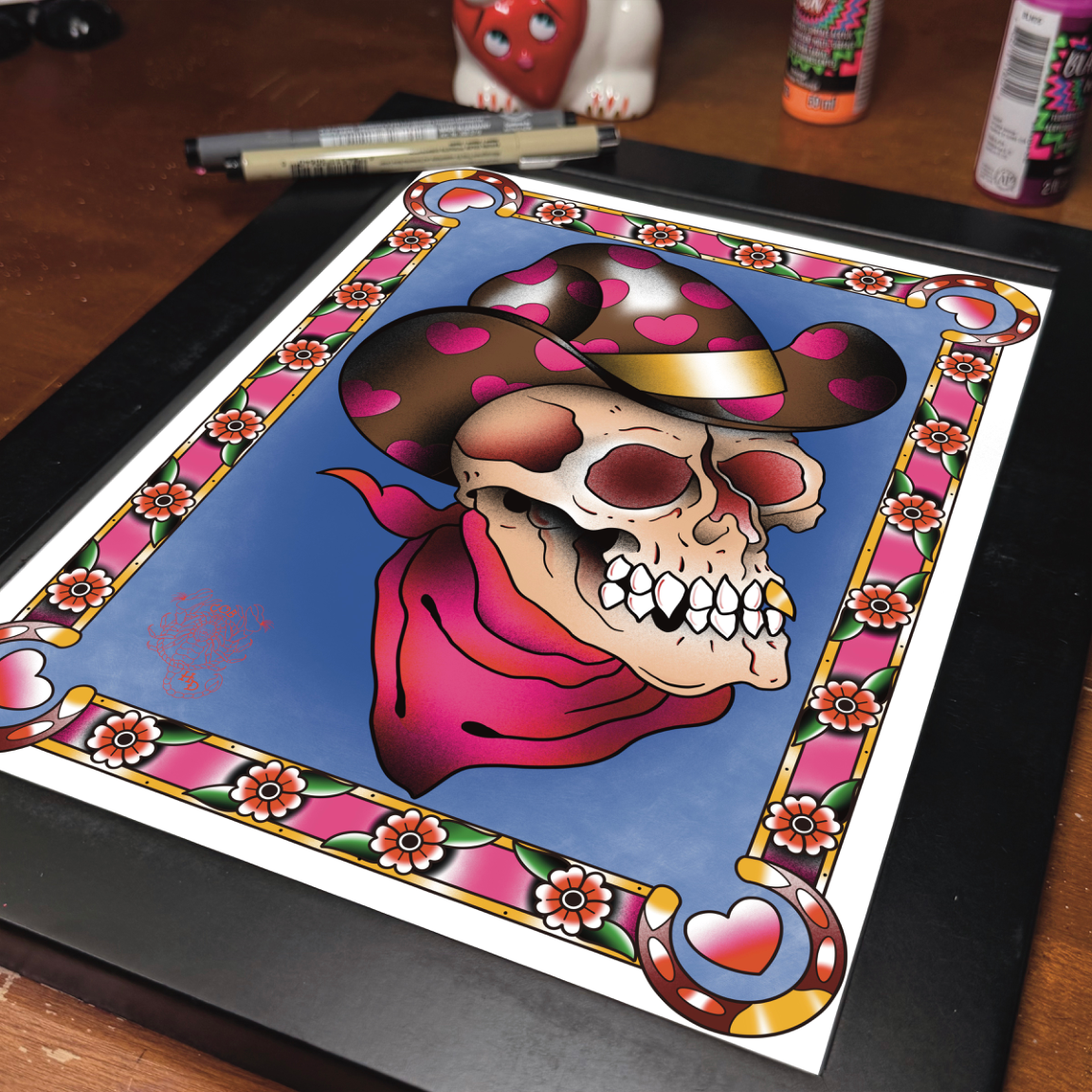 Valentine Cowboy 9x12 Print