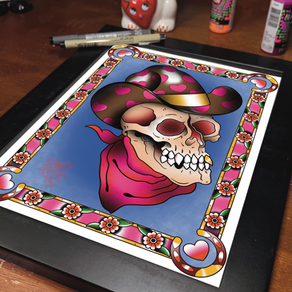 Valentine Cowboy 9x12 Print